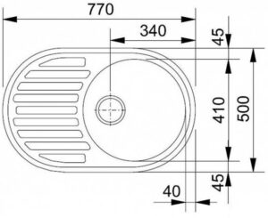 Мойка Franke ROG 611 размеры